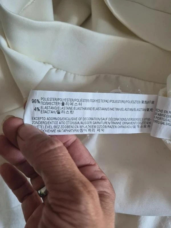 Sudadera oversize de Pull&Bear color blanco con letra W talla M – photo 12